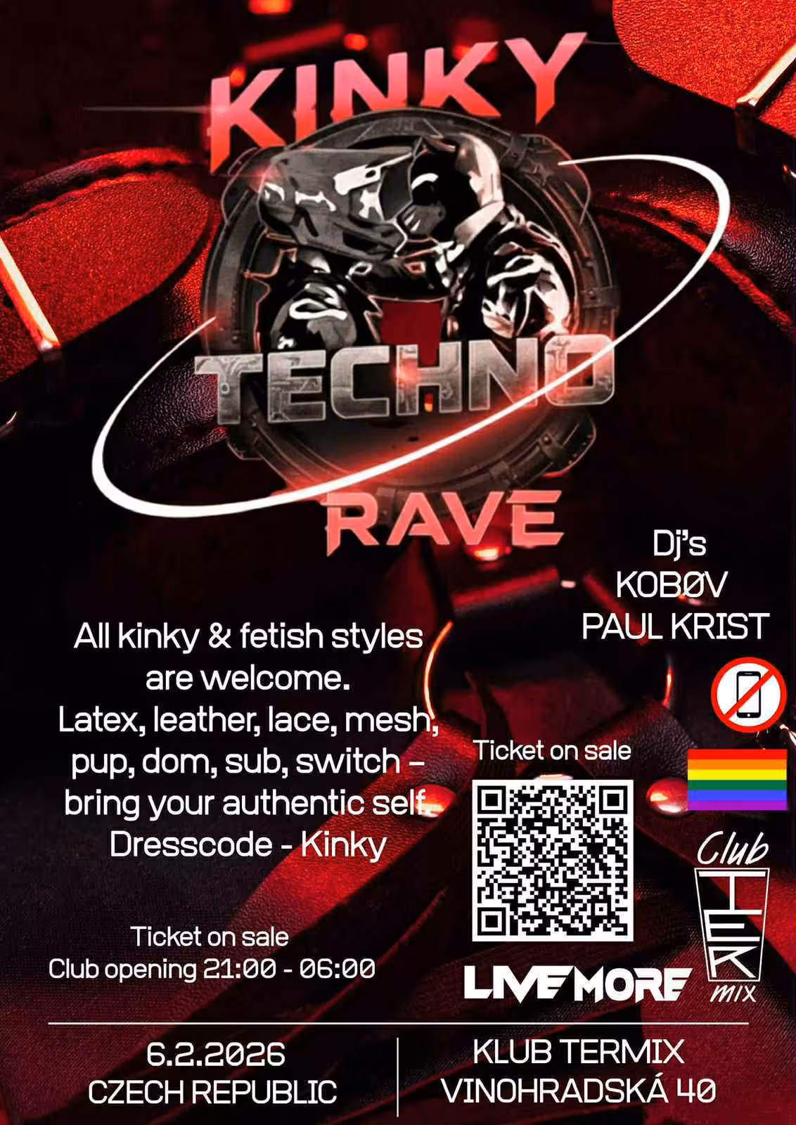 Kinky techno rave 6. února